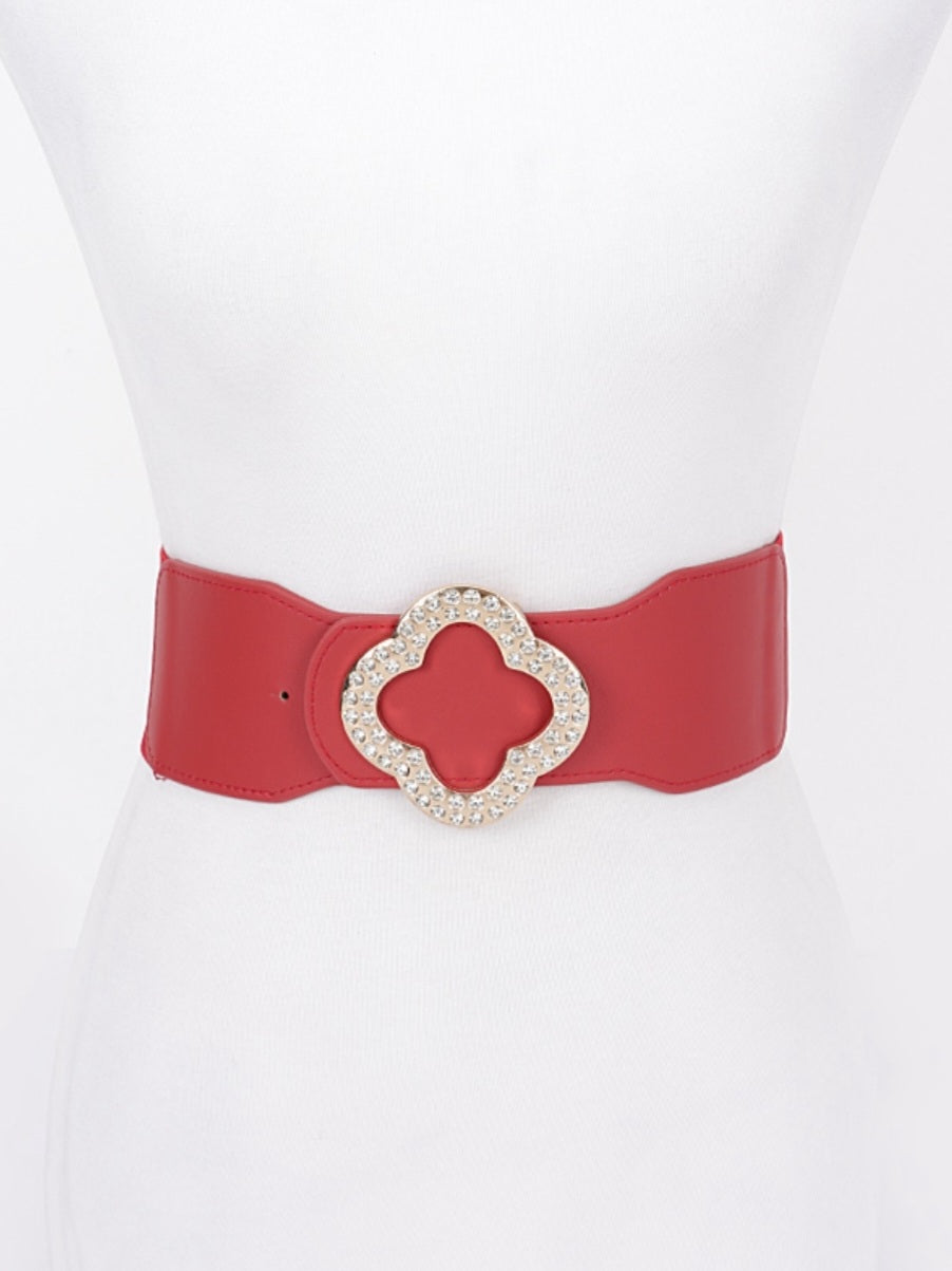 Clover Rhinestone Belt