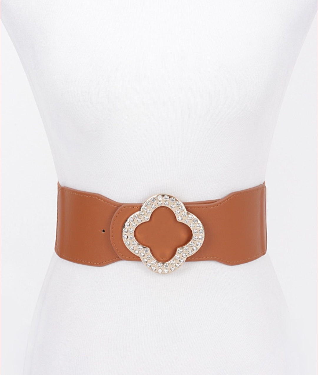 Clover Rhinestone Belt