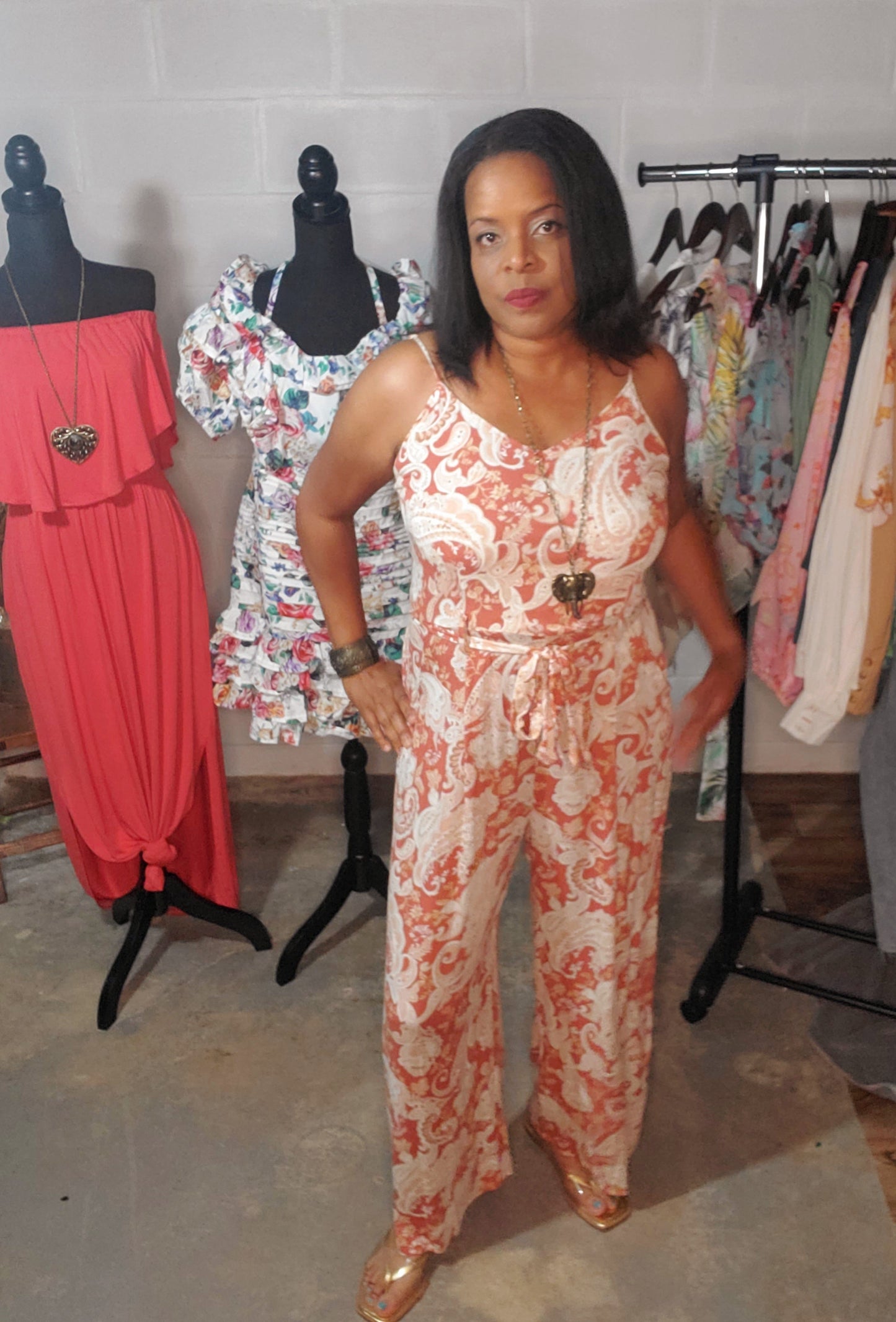 Printed Plus Size Jumpsuit