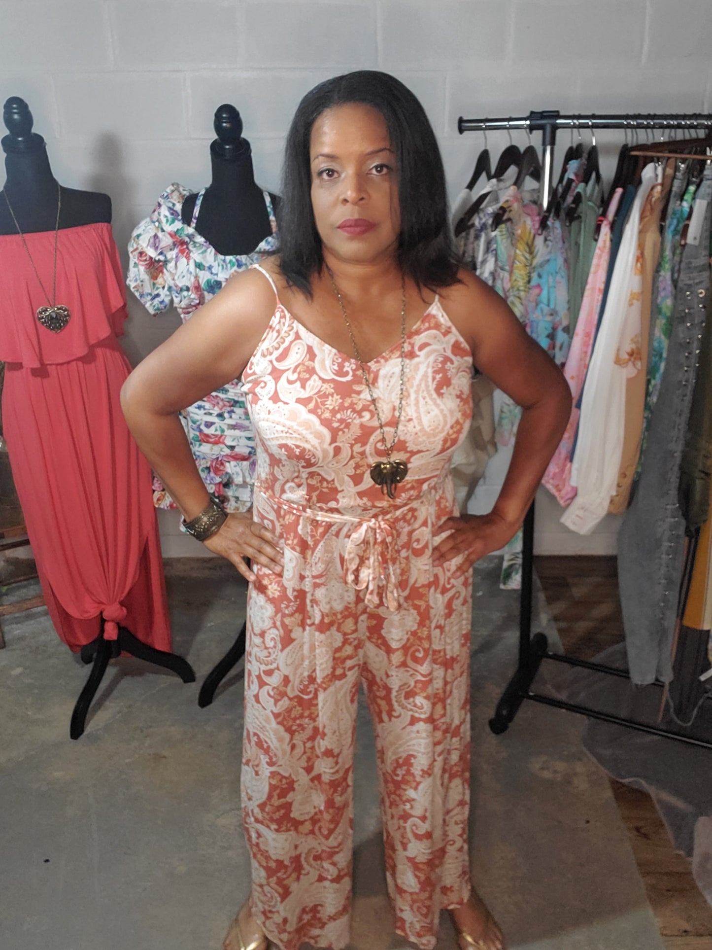 Printed Plus Size Jumpsuit