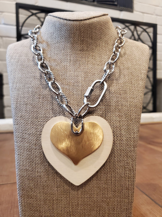 Hearts Desire Chain Link Necklace