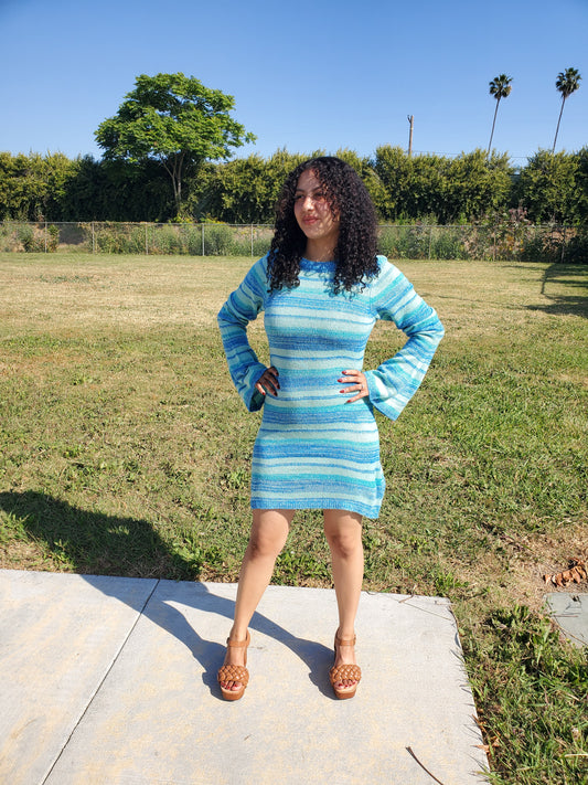 Blue Tasha Mini Dress