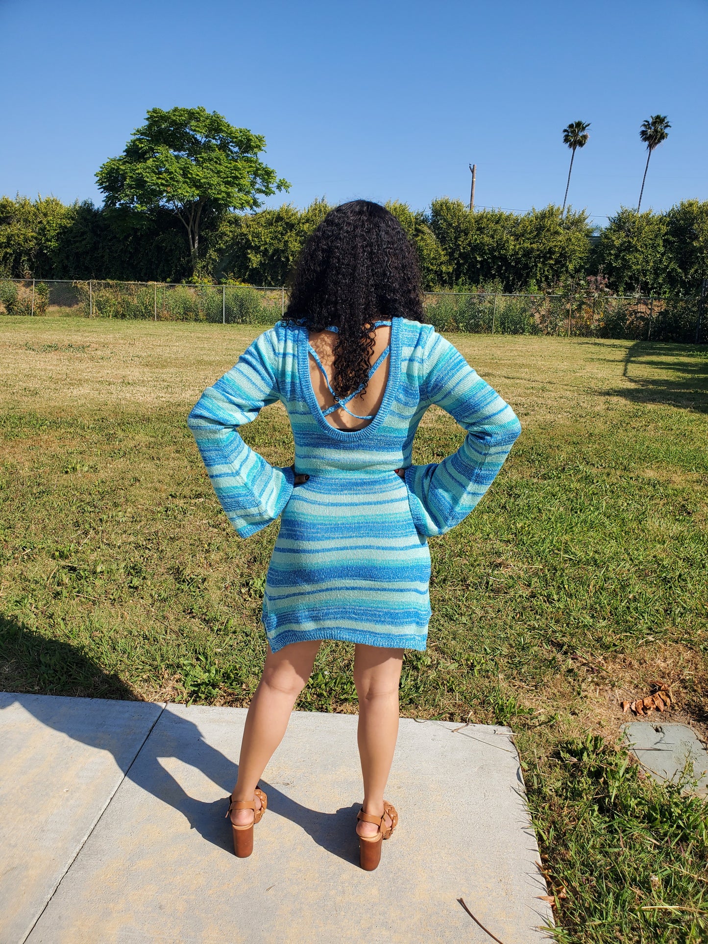 Blue Tasha Mini Dress