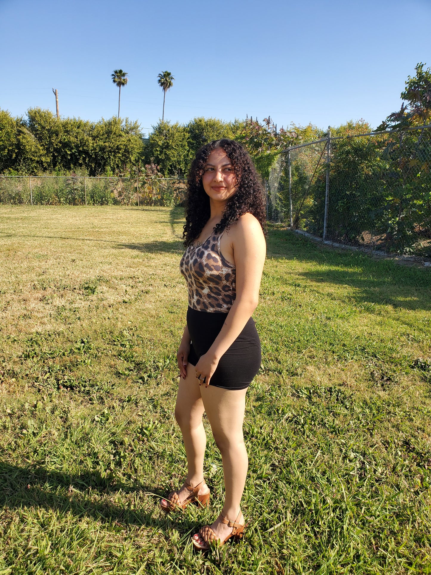 Brown Leopard Bodysuit