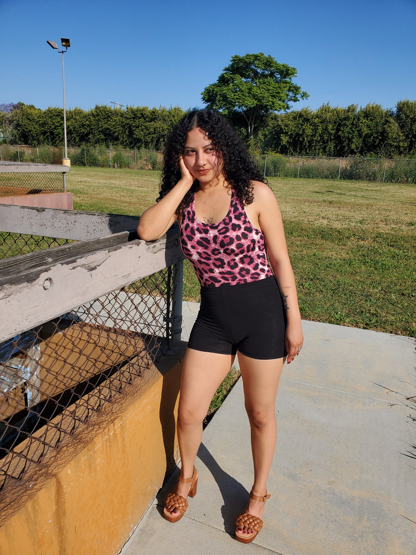 Cranberry Leopard Bodysuit