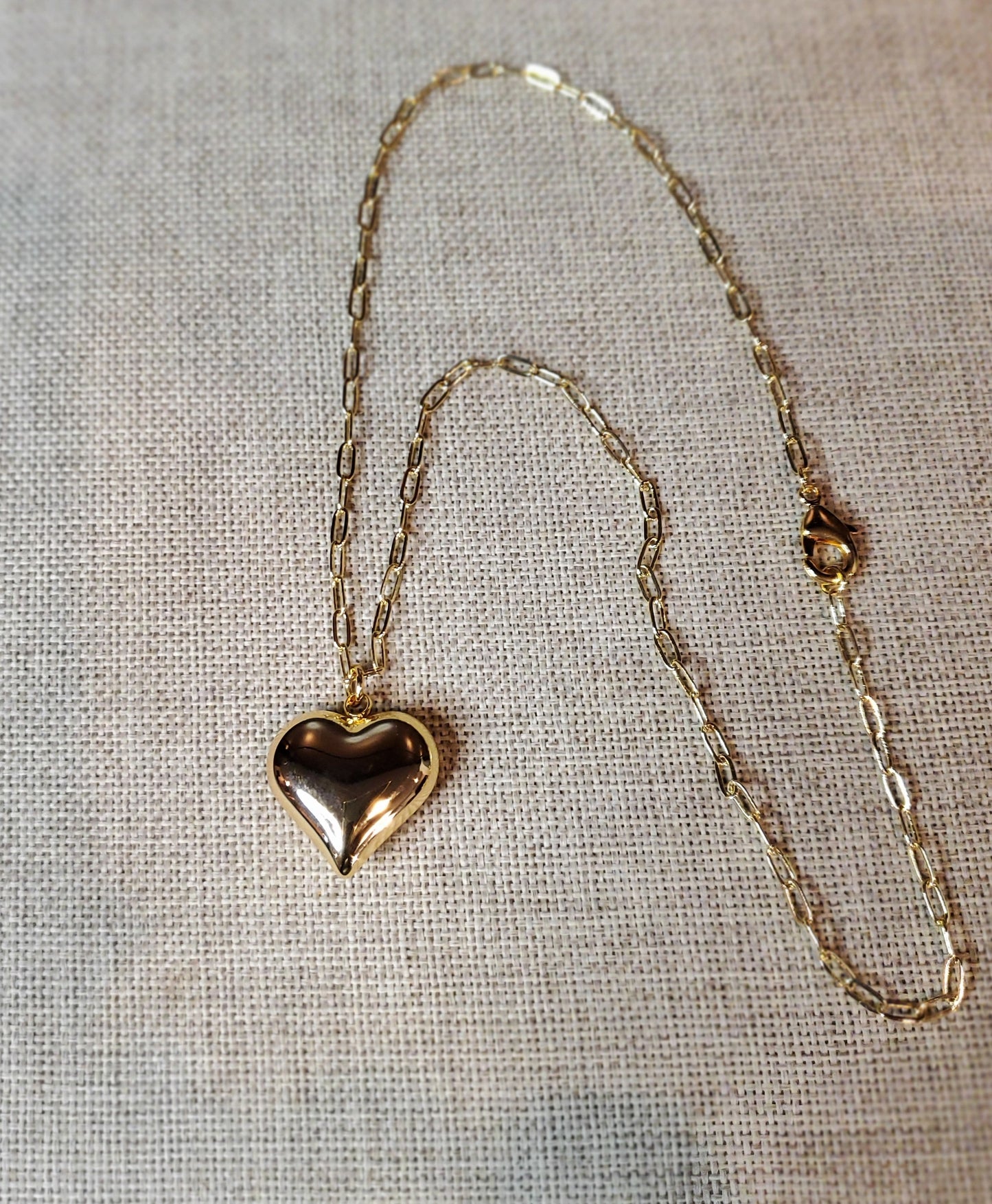 PaperClip Heart Necklace