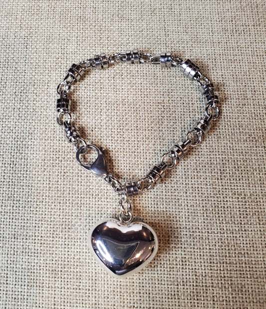 Wire link Heart Bracelet