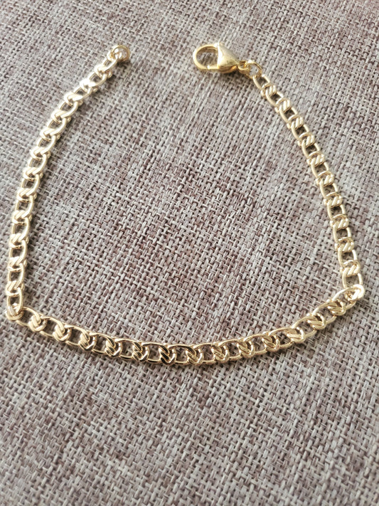 Chain Link Gold Plated Anklet