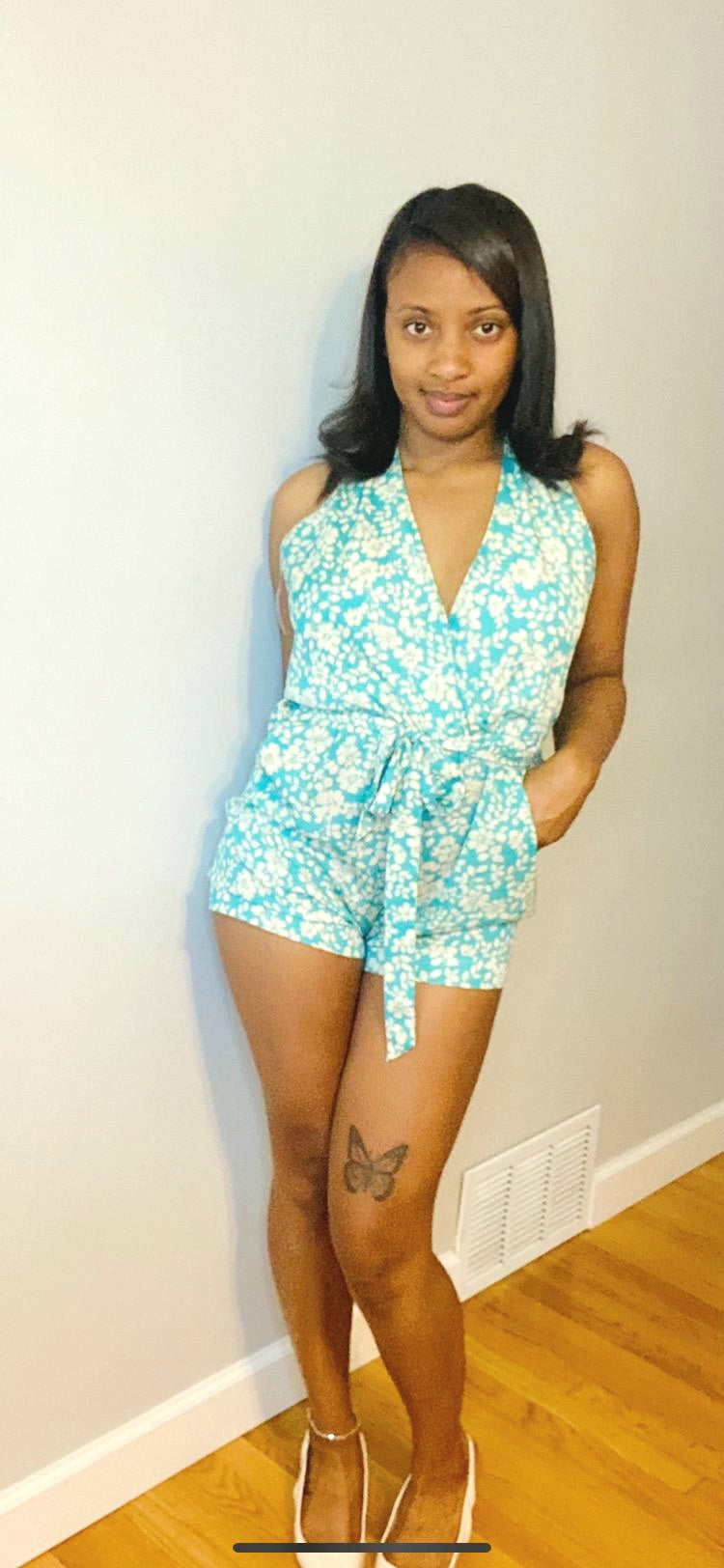 Sasha Floral Print Romper 