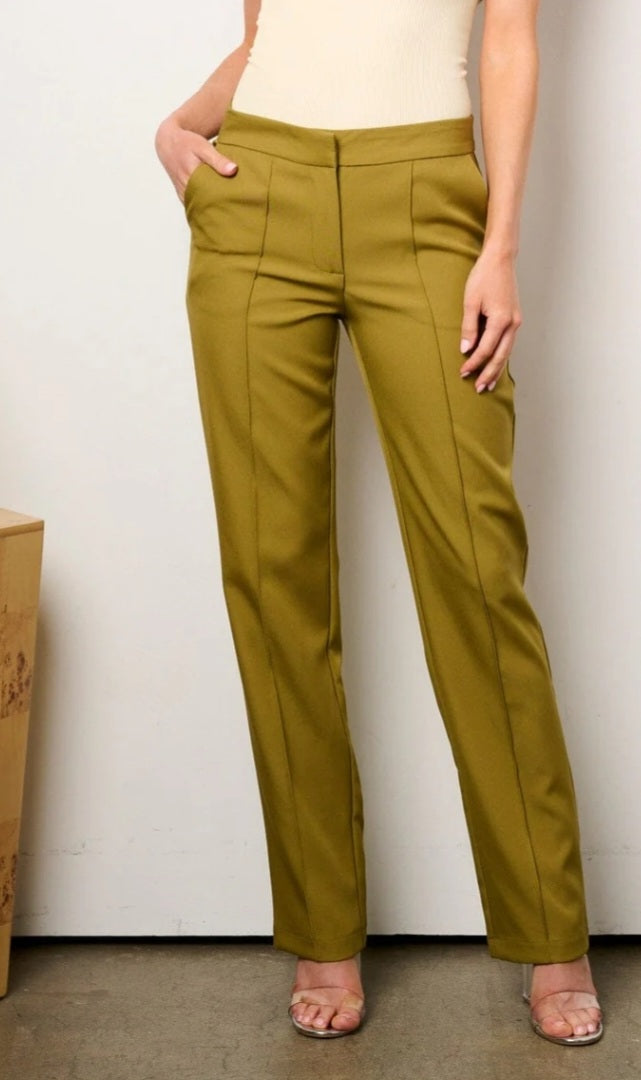 Olive Casual Pants