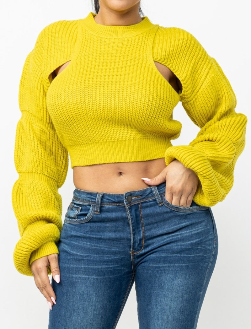 Shine Bright Crop Sweater