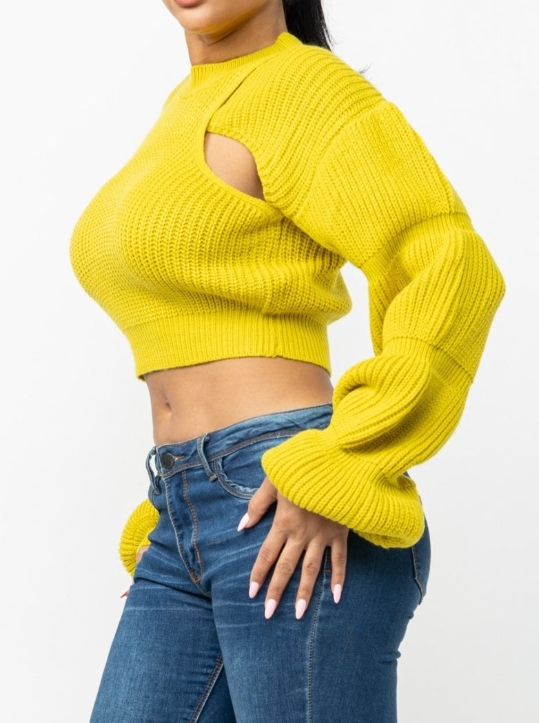 Shine Bright Crop Sweater