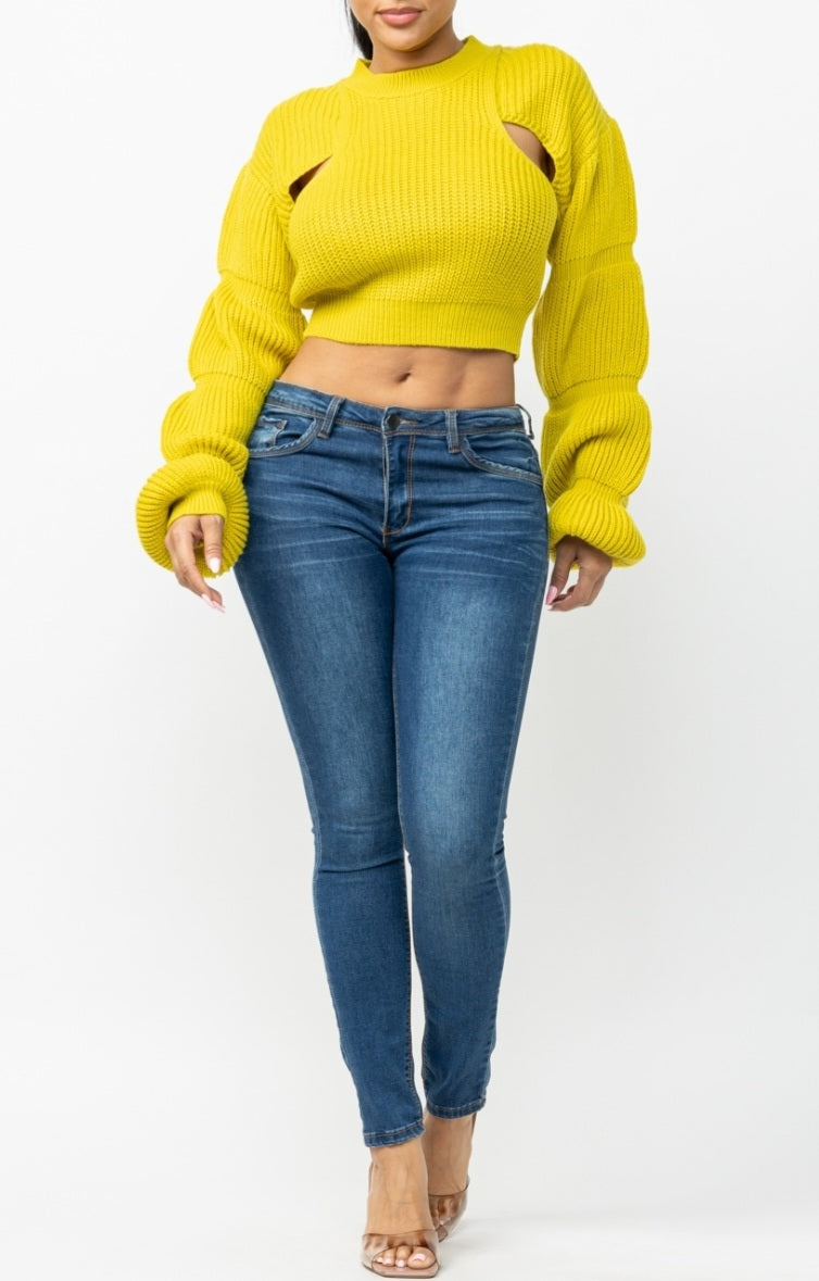 Shine Bright Crop Sweater