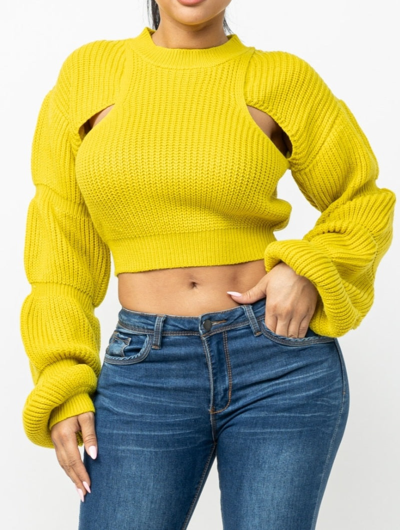 Shine Bright Crop Sweater