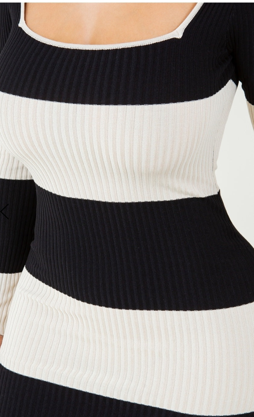 Stripe Knit Dress