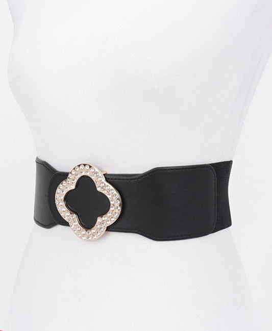 Clover Rhinestone Belt