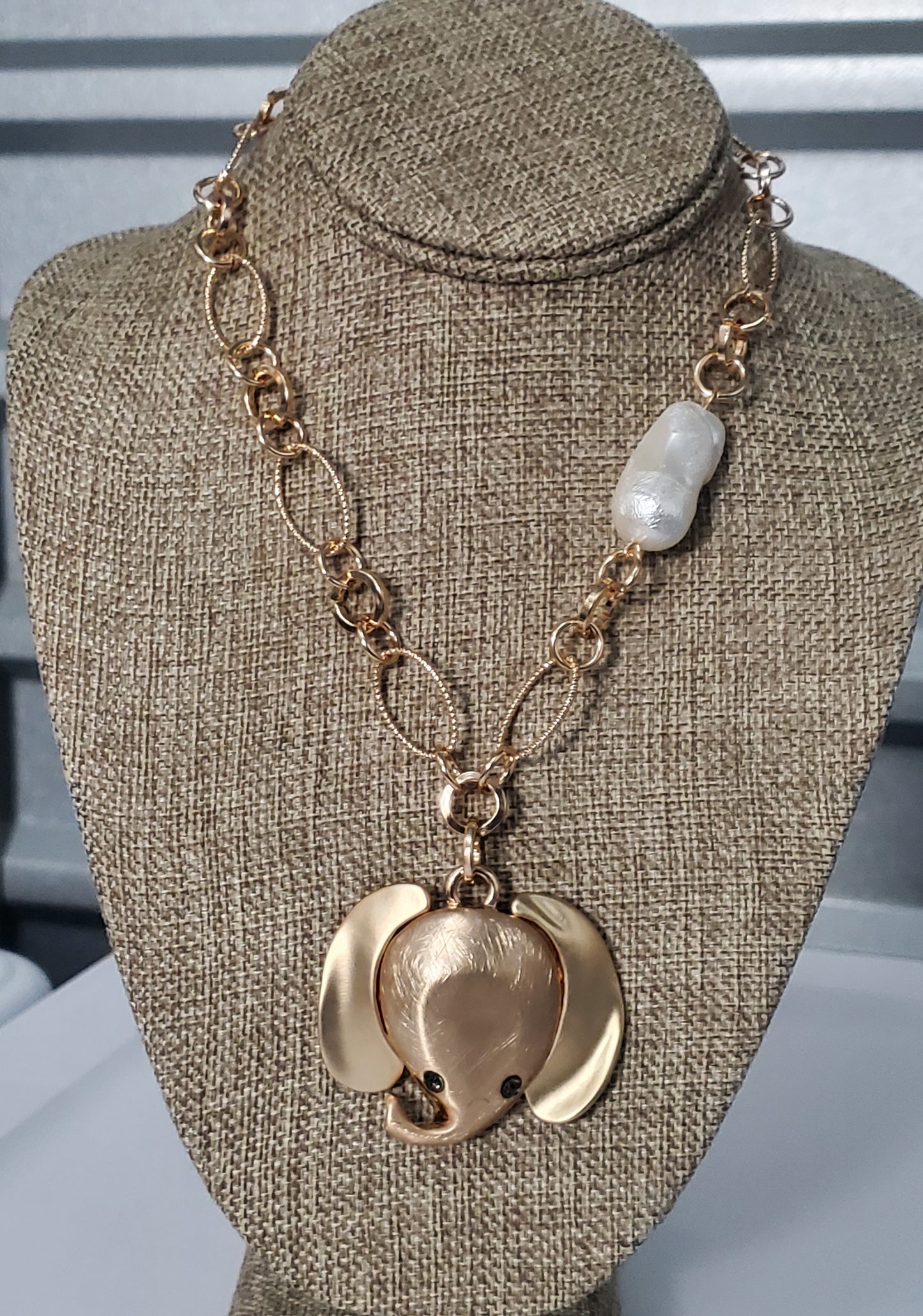 Golden Elephant Necklace