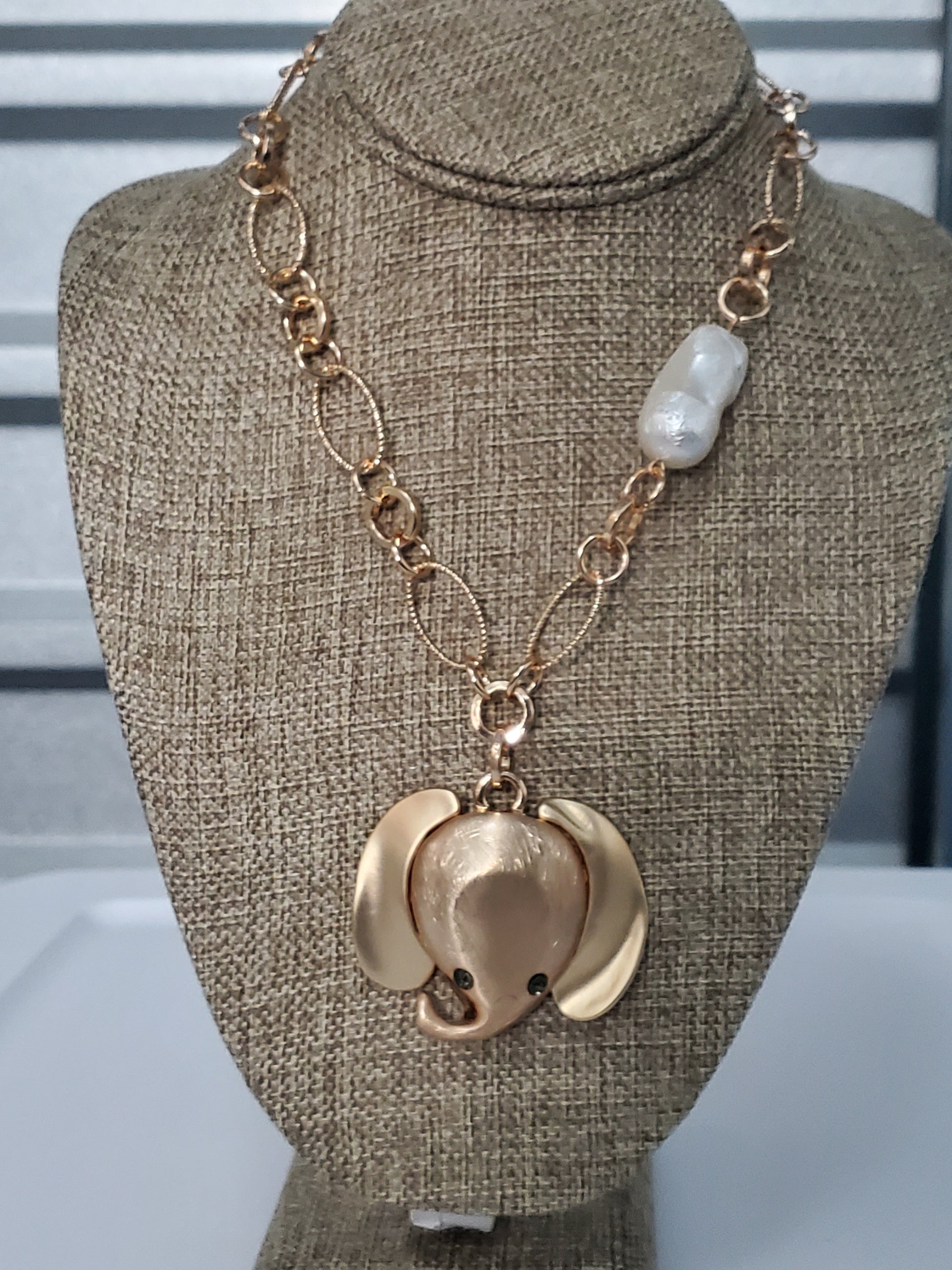 Golden Elephant Necklace