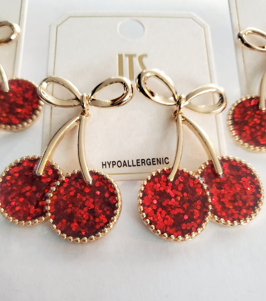 Cherry Bling Earrings