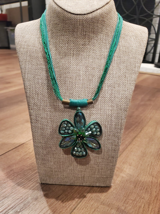 Kelly Green Multi-Strand Necklace